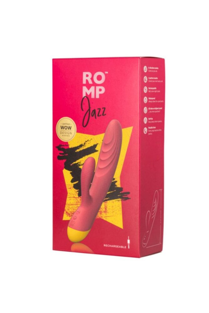 ROMP - JAZZ VIBRATORE A CONIGLIO RICARICABILE JAZZ ROSSO