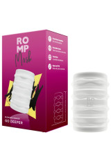 ROMP - MOSH MASTURBATORE MASCHILE TRASPARENTE CON FODERO REVERSIBILE DA 6 CM