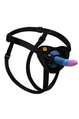 ROMP - DILDO IN SILICONE PICCOLO CON VENTOSA TRICOLORE 14 CM