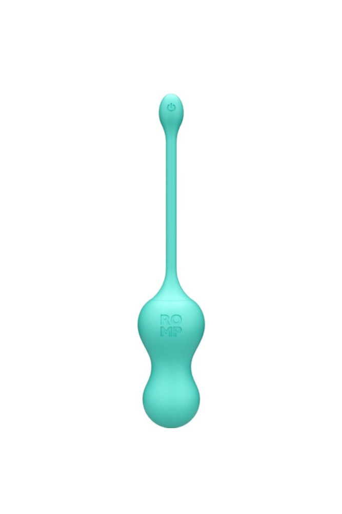 ROMP - CELLO VIBRATORE MULTIFUNZIONE A UOVO TURCHESE CON TELECOMANDO