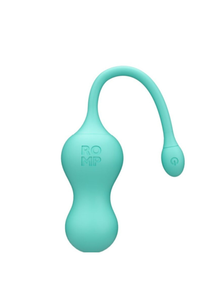 ROMP - CELLO VIBRATORE MULTIFUNZIONE A UOVO TURCHESE CON TELECOMANDO