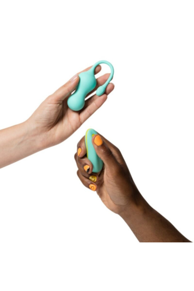 ROMP - CELLO VIBRATORE MULTIFUNZIONE A UOVO TURCHESE CON TELECOMANDO