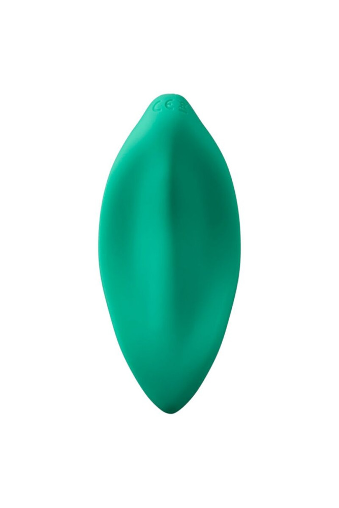 ROMP - WAVE VIBRATORE A ONDE STIMOLATORE CLITORIDEO FORMA ERGONOMICA VERDE ACQUA
