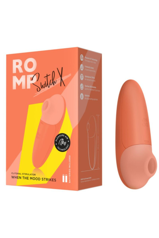 ROMP - SWITCH X STIMOLATORE CLITORIDEO 6 LIVELLI ARANCIONE