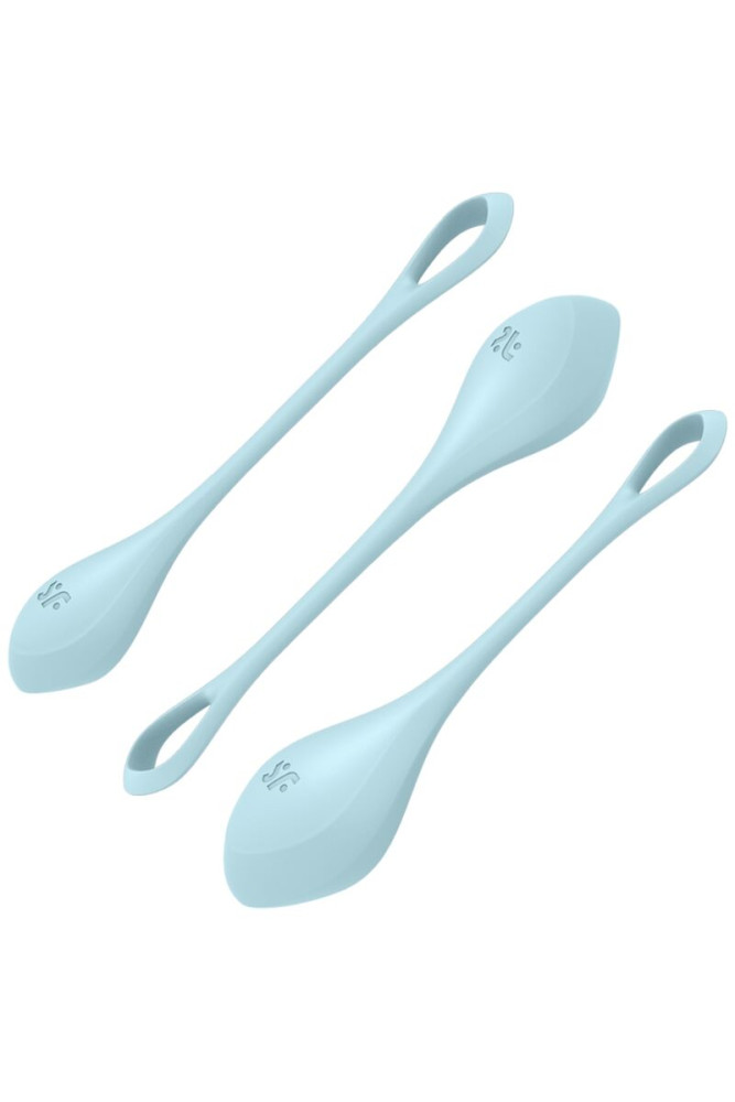 SATISFYER - SET DA ALLENAMENTO YONI POWER 2 BLU