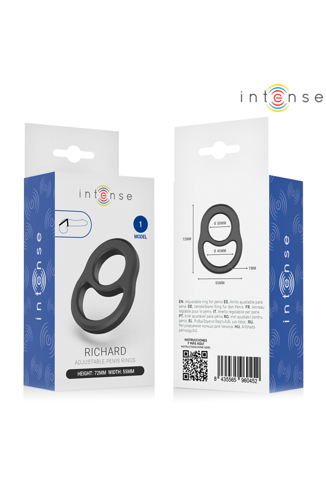 INTENSE - RICHARD DOPPIO ANELLO PER PENE MODELLO 1