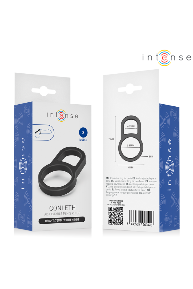 INTENSE - CONLETH ANELLO PER PENE DOPPIO REGOLABILE MODELLO 3