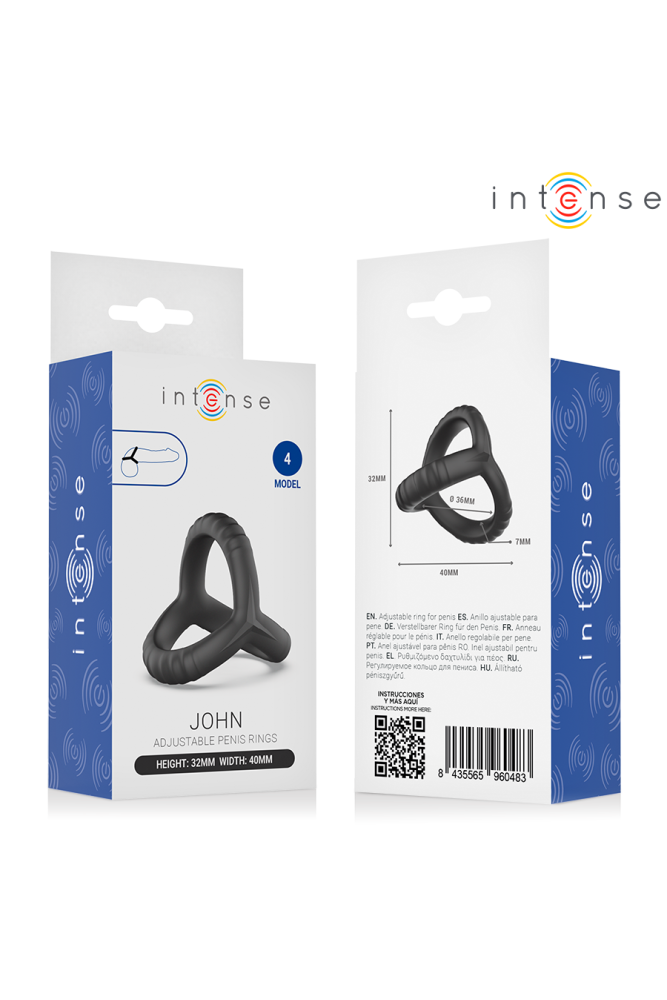 INTENSE - JOHN ANELLO PER PENE TRIPLO REGOLABILE MODELLO 4
