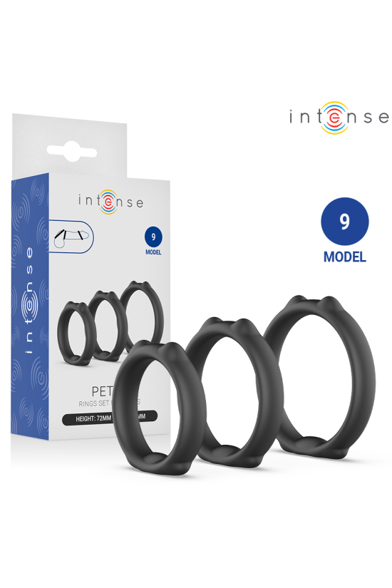 INTENSE - PETER SET DI 3 ANELLI PER PENE MODELLO 9