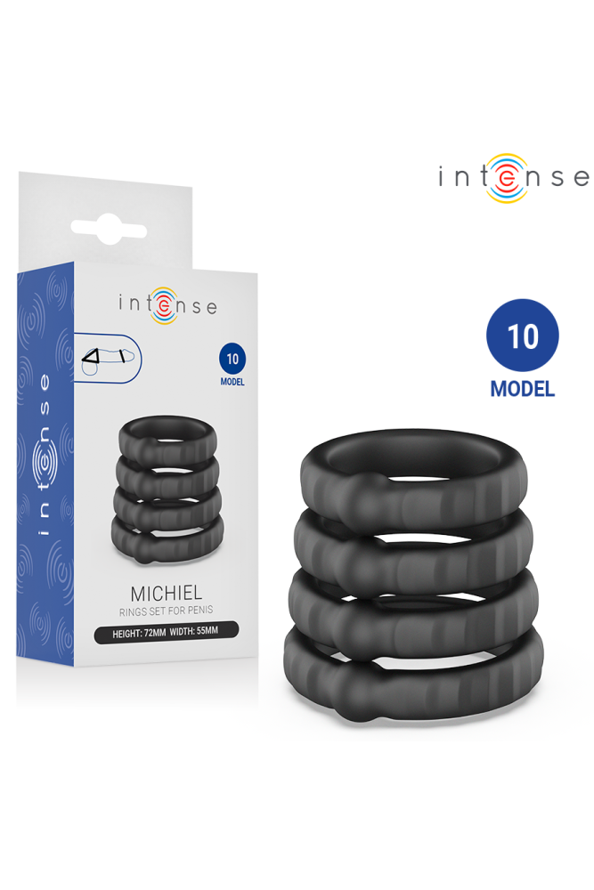 INTENSE - MICHIEL SET DI 4 ANELLI PER PENE MODELLO 10