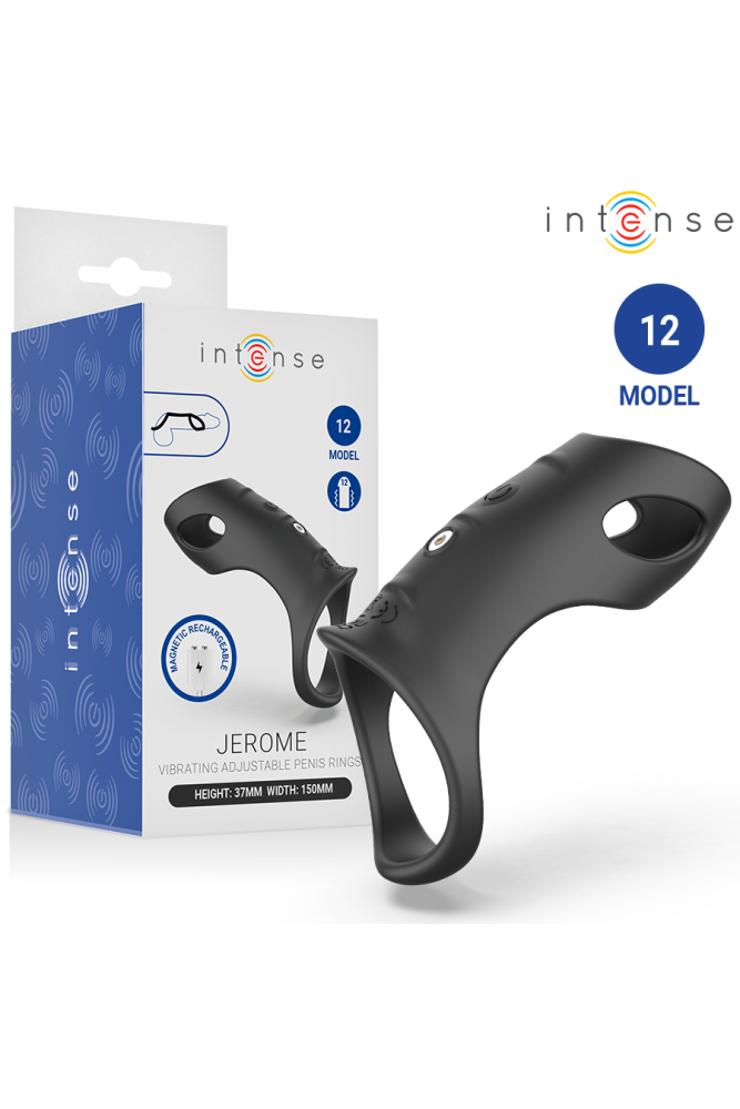 INTENSE - JEROME ANELLO PER PENE VIBRANTE REGOLABILE MODELLO 12