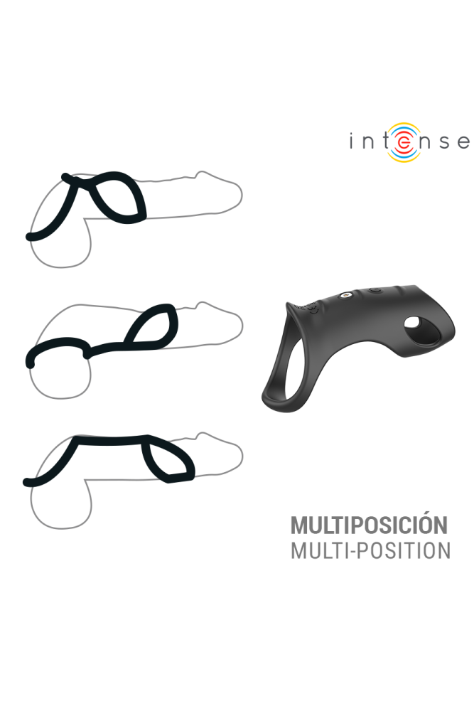 INTENSE - JEROME ANELLO PER PENE VIBRANTE REGOLABILE MODELLO 12