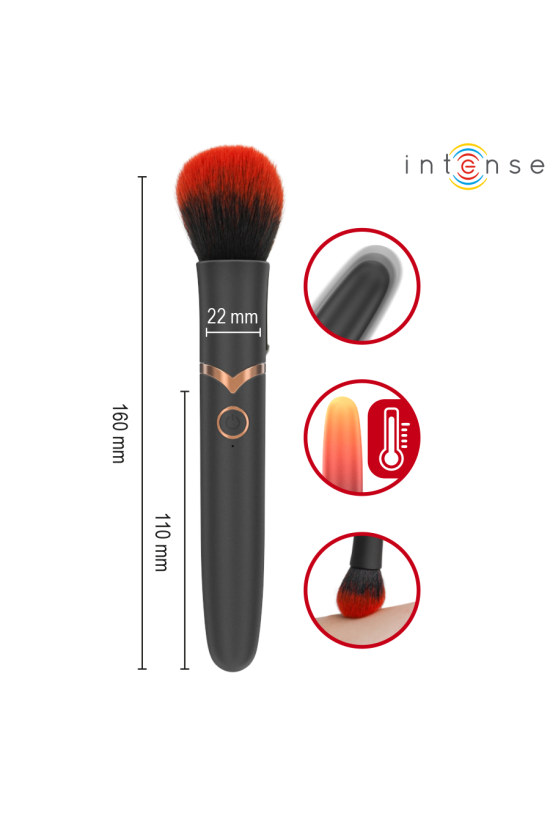 INTENSE - EMILIA SPAZZOLA VIBRANTE RISCALDATA 16 CM