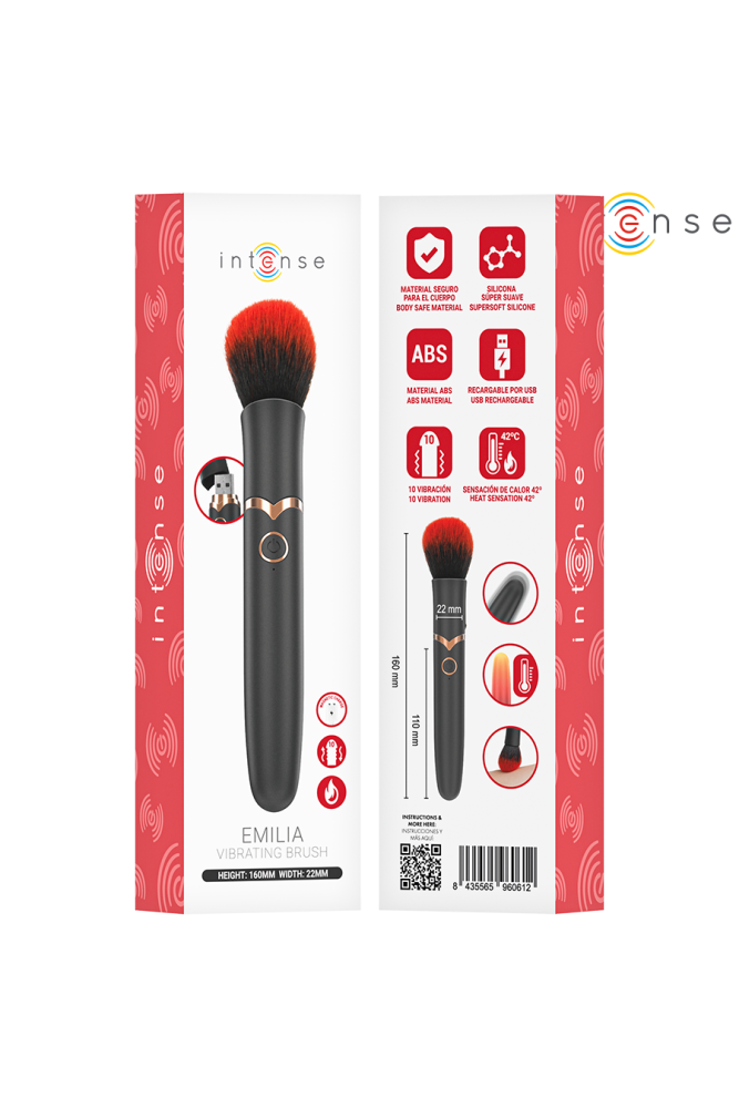 INTENSE - EMILIA SPAZZOLA VIBRANTE RISCALDATA 16 CM