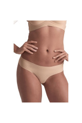BYE-BRA - PACK 2 TANGAS INVISIBLES BEIGE Y NEGRO TALLA L