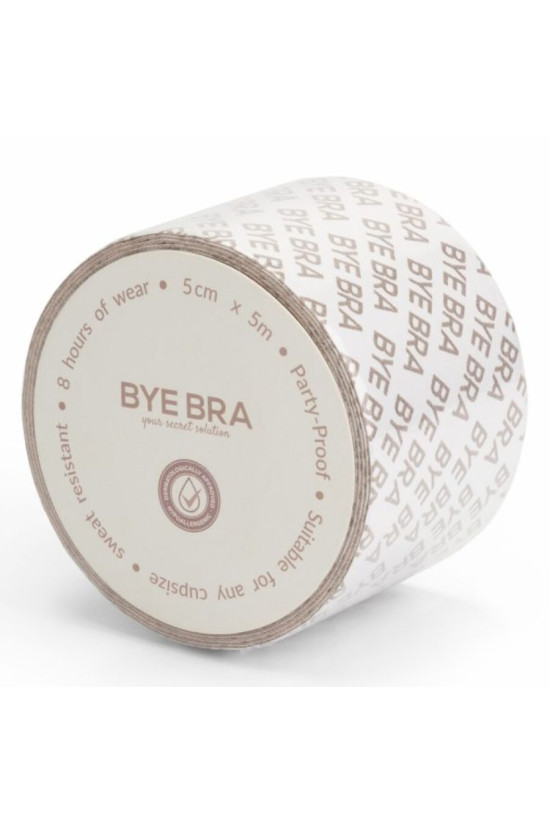 BYE-BRA - BODY TAPE DOUBLE SIDED CINTA DE DOBLE CARA BEIGE TALLA ÚNICA 5 x 500 CM