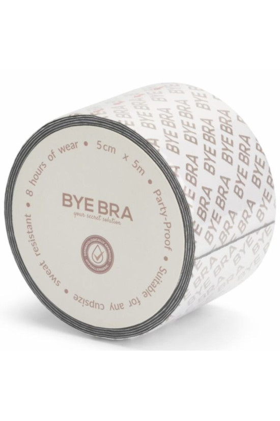 BYE-BRA - BODY TAPE DOUBLE SIDED CINTA DE DOBLE CARA NEGRO TALLA ÚNICA 5 x 500 CM