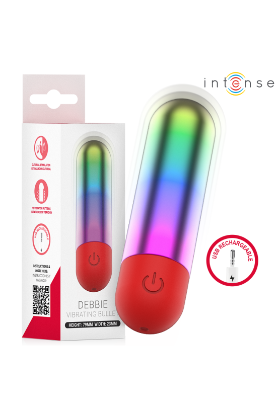 INTENSE - DEBBIE PROIETTILE VIBRANTE PER CLITORIDE RAINBOW