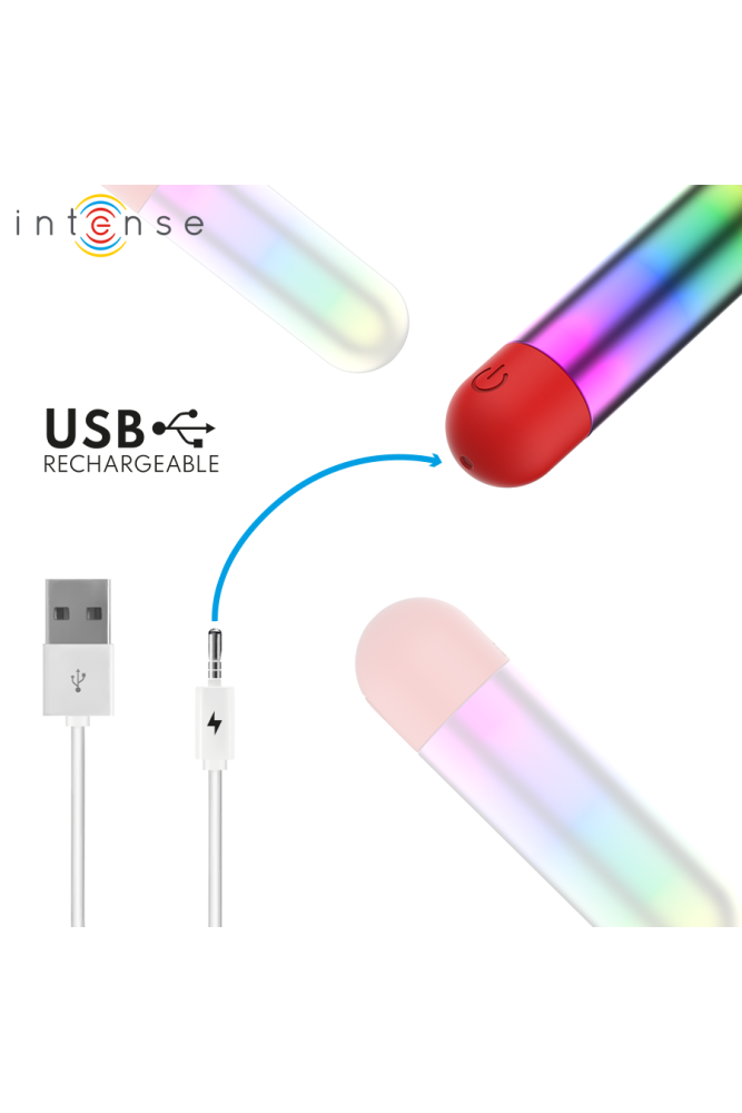 INTENSE - DEBBIE PROIETTILE VIBRANTE PER CLITORIDE RAINBOW