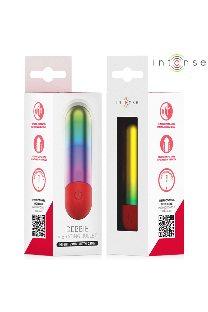 INTENSE - DEBBIE PROIETTILE VIBRANTE PER CLITORIDE RAINBOW