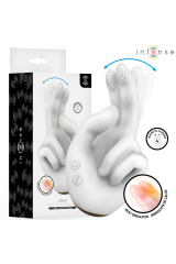 INTENSE - JIMMY STIMOLATORE MULTIFUNZIONE A FORMA DI MANO CON VIBRAZIONE E CALORE