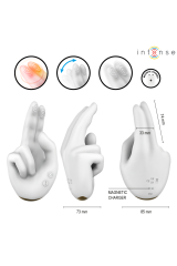 INTENSE - JIMMY STIMOLATORE MULTIFUNZIONE A FORMA DI MANO CON VIBRAZIONE E CALORE