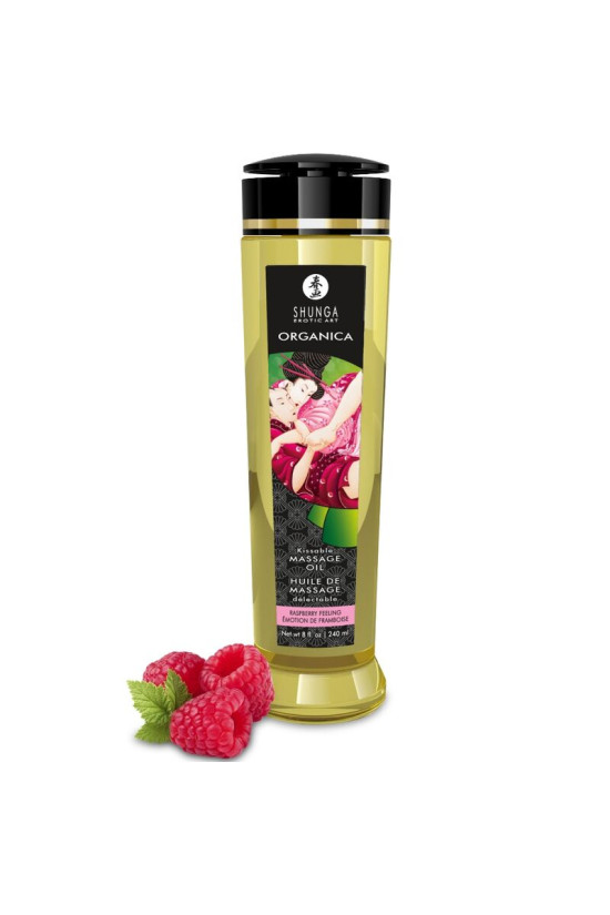 SHUNGA - OLIO DA MASSAGGIO BIOLOGICO AL LAMPONE 240 ML