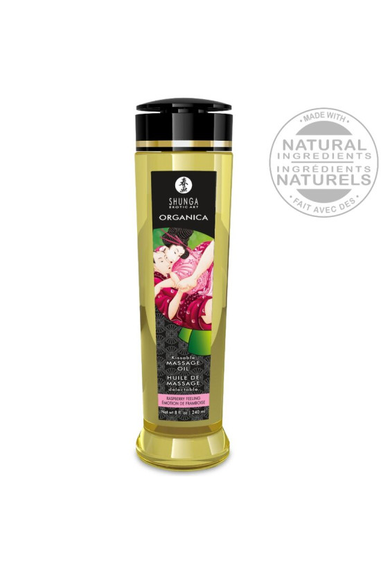 SHUNGA - OLIO DA MASSAGGIO BIOLOGICO AL LAMPONE 240 ML