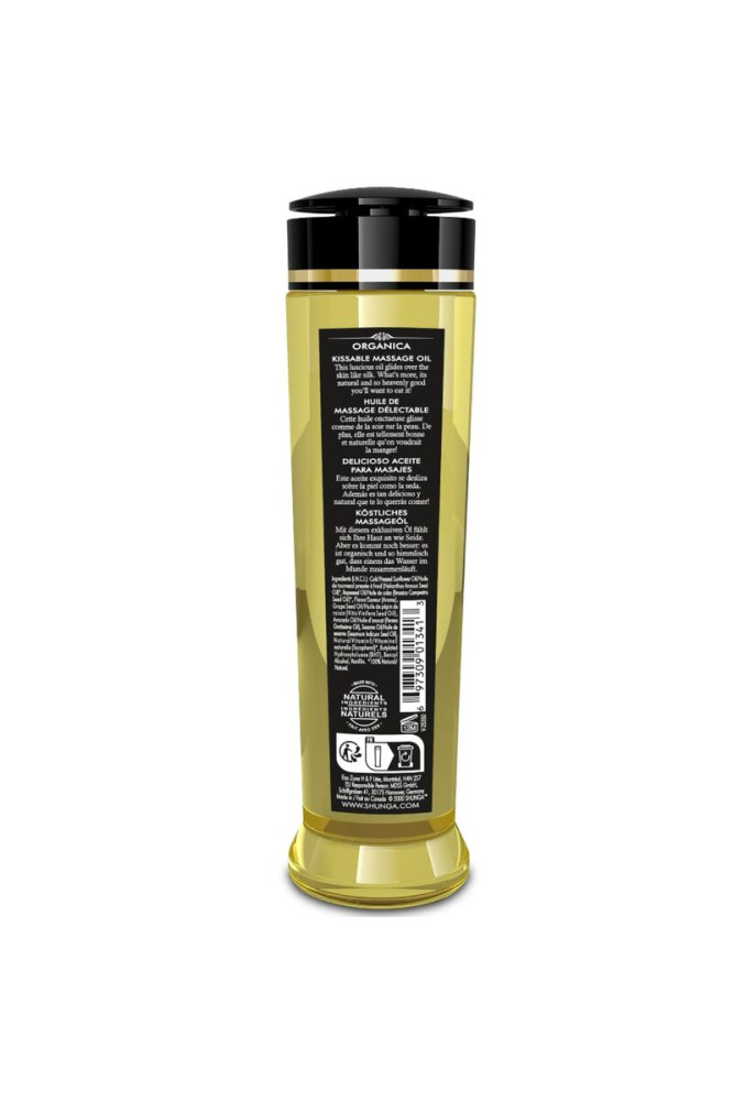 SHUNGA - OLIO DA MASSAGGIO BIOLOGICO AL LAMPONE 240 ML