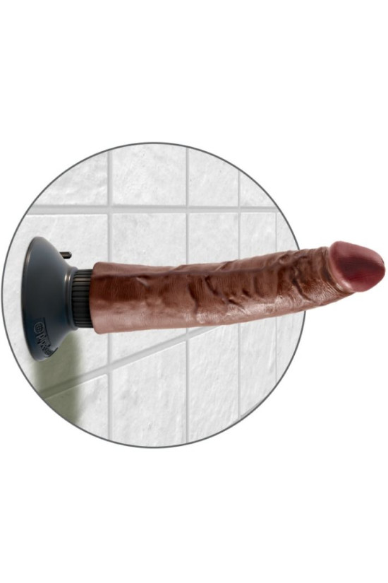 KING COCK - CAZZO VIBRANTE MARRONE 17