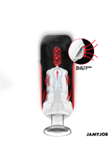 JAMYJOB - BLAZE MASTURBATORE AUTOMATICO CON 5 MODALITÀ DI ASPIRAZIONE E VIBRAZIONE