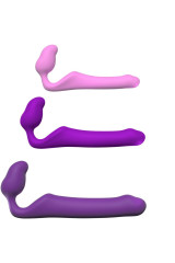 ADRIEN LASTIC - QUEENS STRAP-ON FLESSIBILE VIOLA TAGLIA M