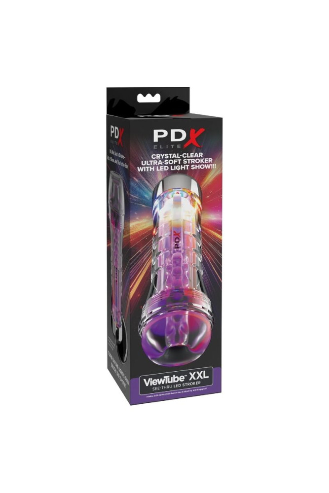 PDX ELITE - VIEWTUBE XXL LED TRASPARENTE STROKER 27