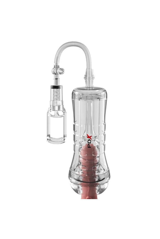 PDX ELITE - ASPIRATORE A TUBO DI VISTA XXL TRASPARENTE CON POMPA DI ASPIRAZIONE 27