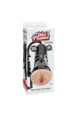 PDX EXTREME - WET PUSSIES SUPER SUCKER XXL LIGHT VAGINA STROKER WITH SUCTION 27.3 CM