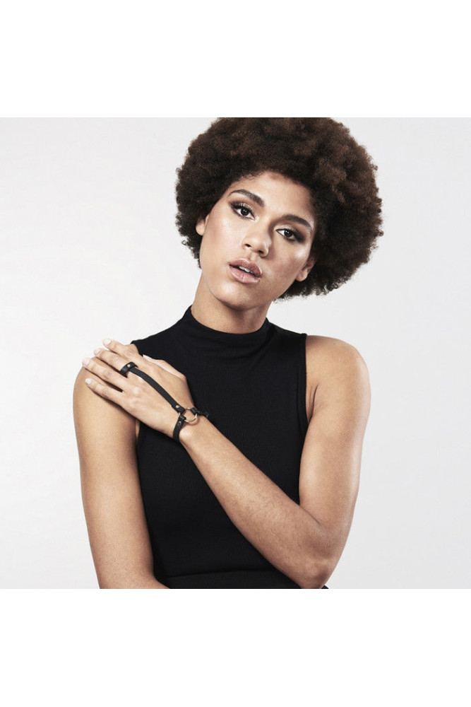 BIJOUX - INDISCRETS BRACCIALE MAZE/IMBRAGATURA A MANO NERO