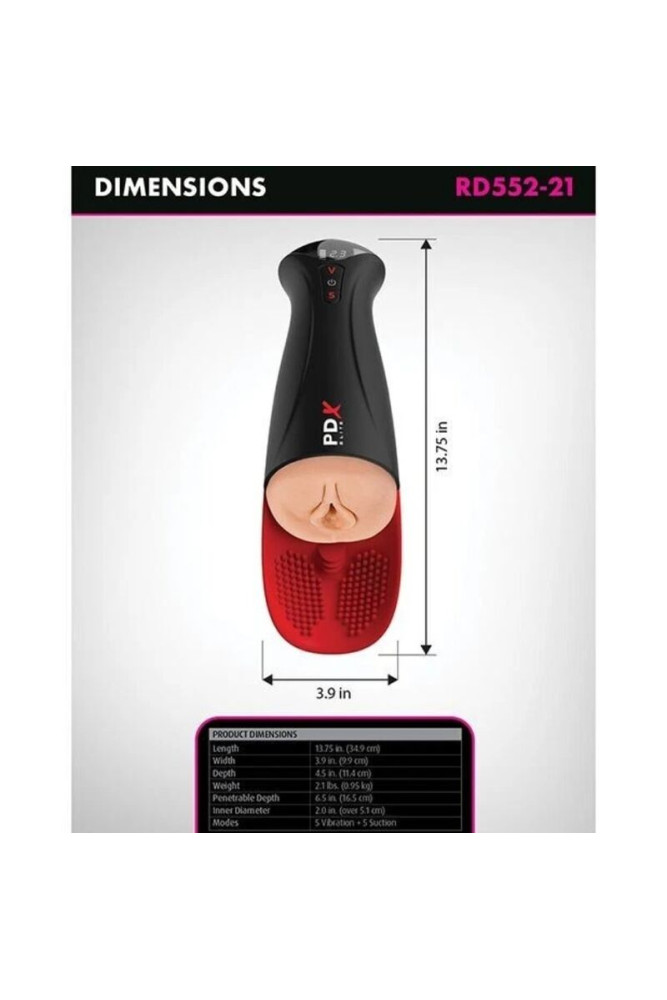PDX ELITE - FUCK-O-MATIC PRO XL MASTURBATORE AUTOMATICO 42 CM