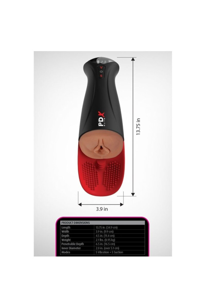 PDX ELITE - FAP-O-MATIC PRO XL VIBRANTE AUTOMATICO MARRONE 34