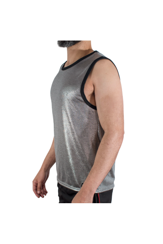 MACHO - T-SHIRT CON GLITTER FINI S/M