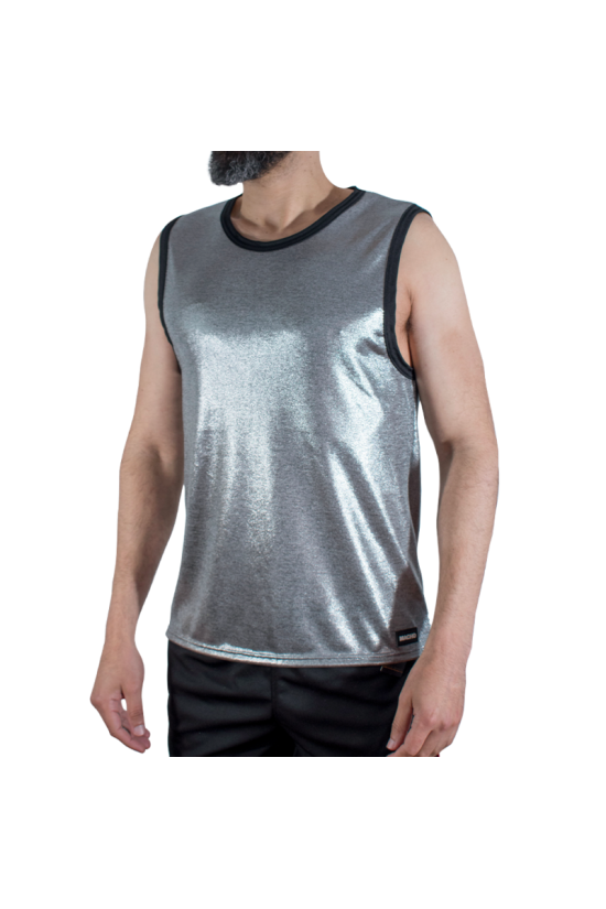 MACHO - T-SHIRT CON GLITTER FINI L/XL