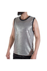 MACHO - T-SHIRT CON GLITTER FINI S/M