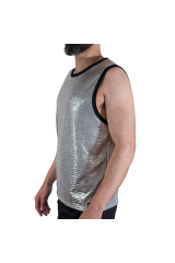 MACHO - T-SHIRT CON GLITTER FINI S/M