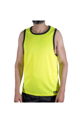 MACHO - CMV001 T-SHIRT DA PALESTRA GIALLA S/M