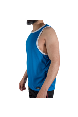 MACHO - CMV002 T-SHIRT BLU DA PALESTRA L/XL