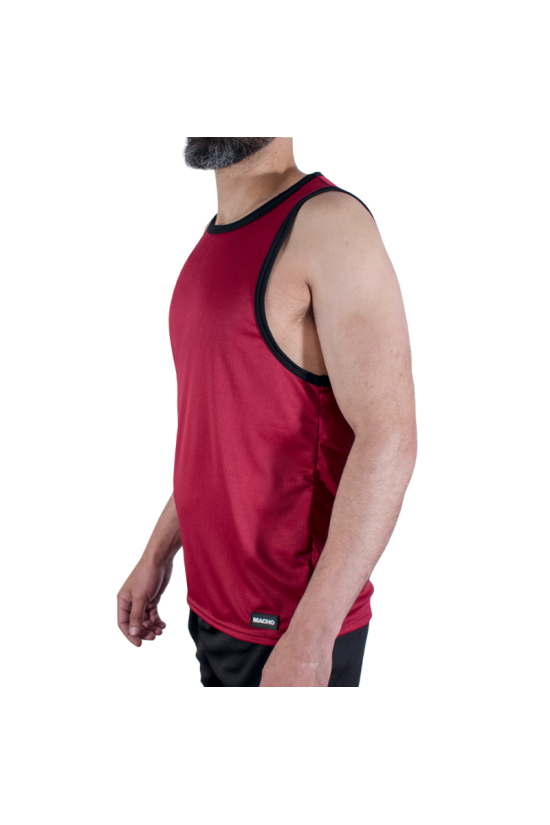 MACHO - CMV003 T-SHIRT DA PALESTRA MARRONE S/M
