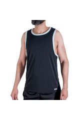 MACHO - CMV004 T-SHIRT DA PALESTRA NERA L/XL