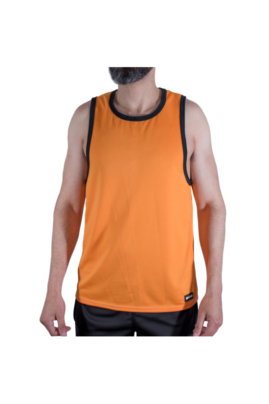 MACHO - CMV005 T-SHIRT DA PALESTRA ARANCIONE S/M