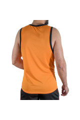 MACHO - CMV005 T-SHIRT DA PALESTRA ARANCIONE S/M