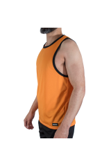 MACHO - CMV005 T-SHIRT DA PALESTRA ARANCIONE L/XL