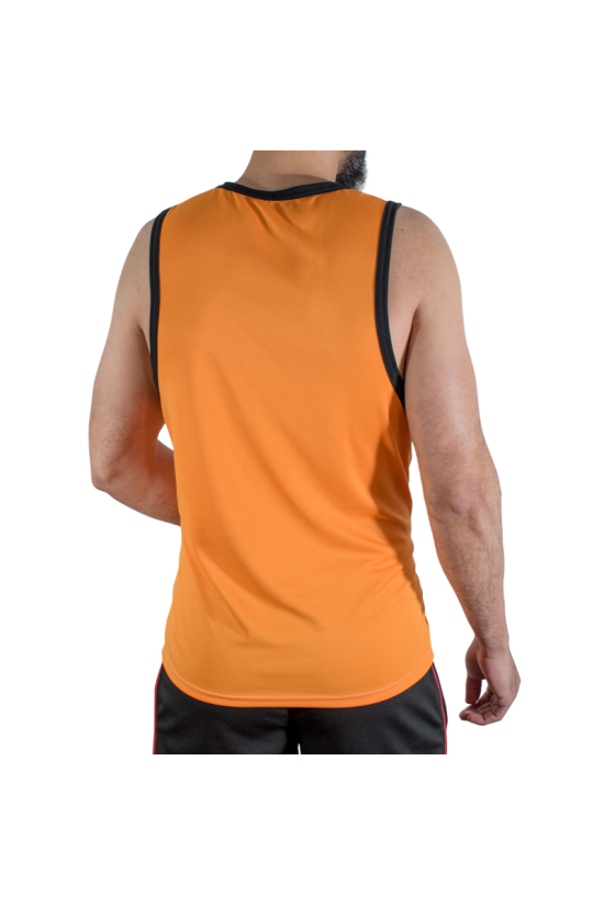 MACHO - CMV005 T-SHIRT DA PALESTRA ARANCIONE L/XL